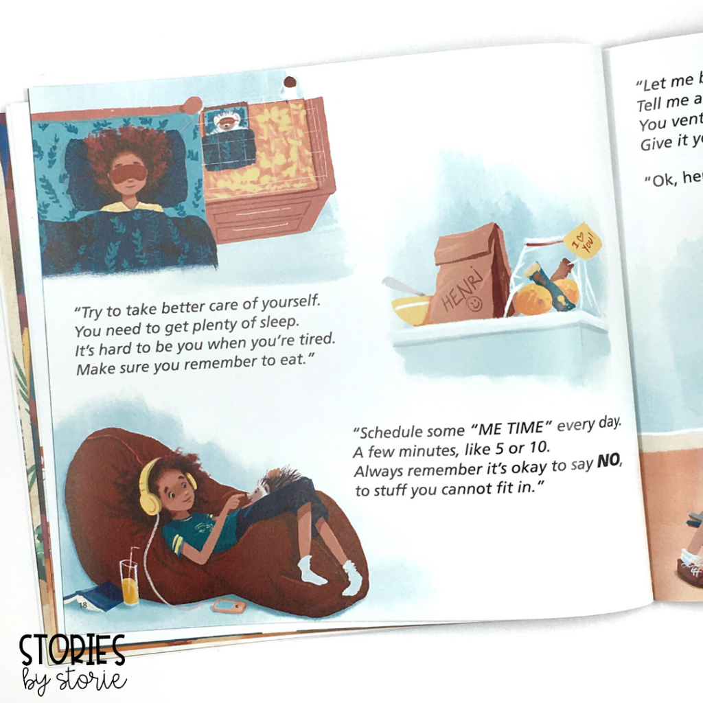 I'm Stretched by Julia Cook takes a look at the types of stress children face and strategies for dealing with that stress. 