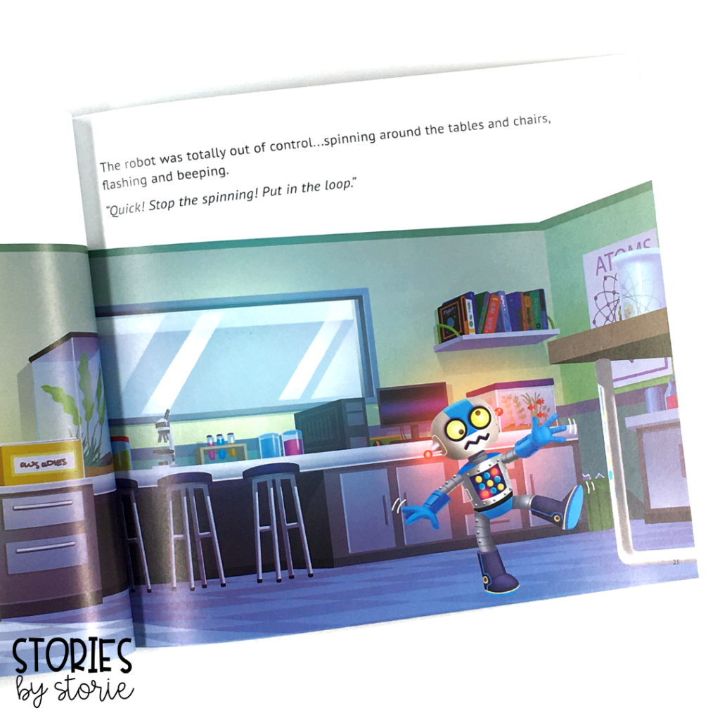 A sneak peek inside Coding Capers: Luci and the Missing Robot