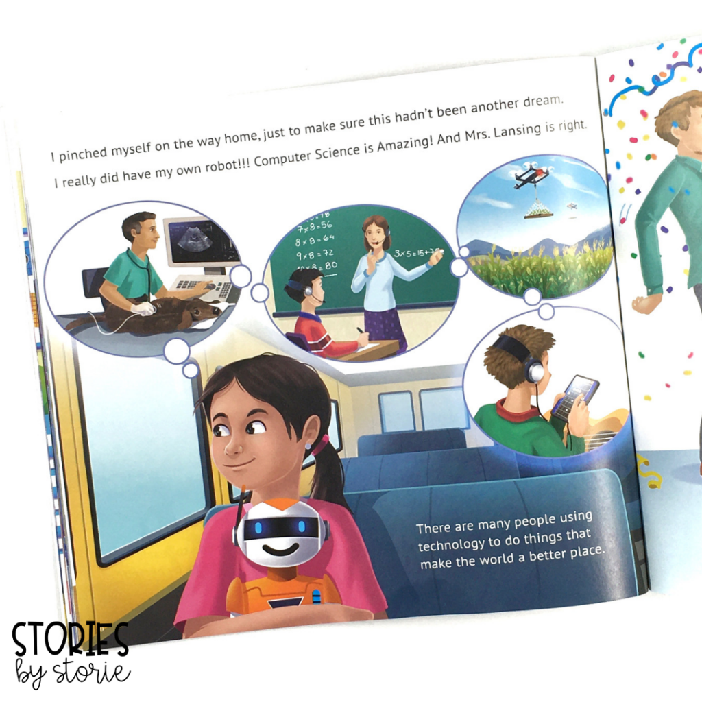 A sneak peek inside Coding Capers: Luci and the Missing Robot