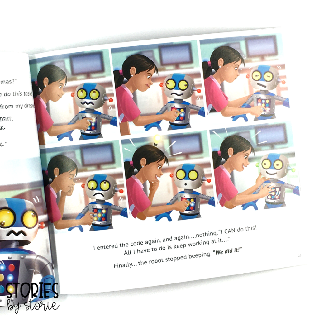 A sneak peek inside Coding Capers: Luci and the Missing Robot