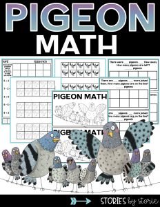 Pigeon Math - Addition and Subtraction Freebies
