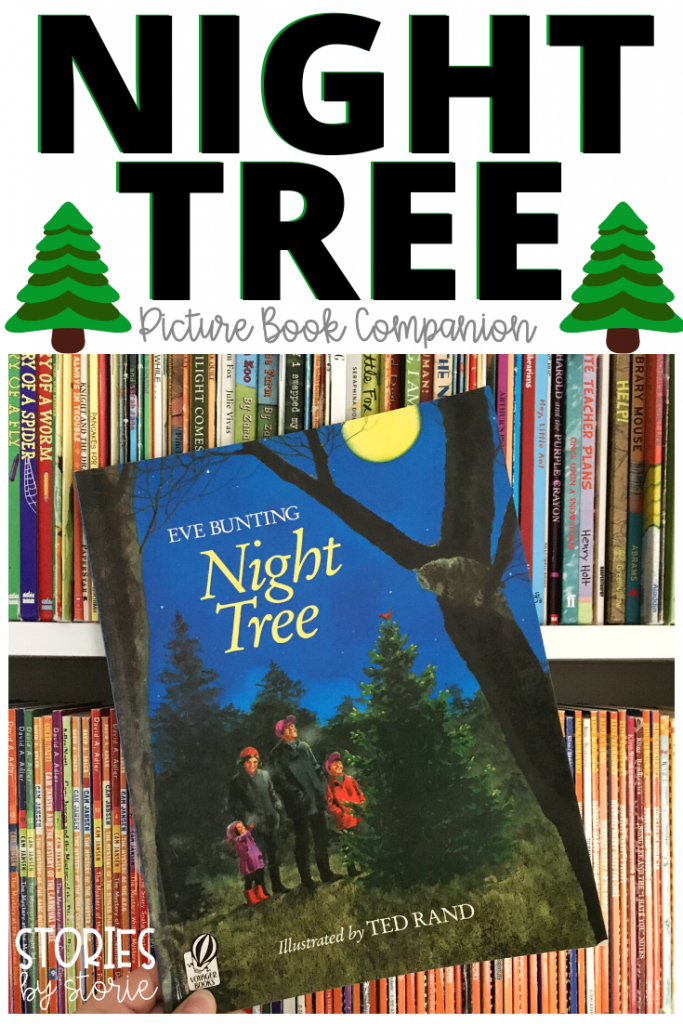 Night Tree by Eve Bunting tells a beautiful story about one family's yearly tradition to decorate a tree for the animals in the woods. This is a great book to add to your December read aloud collection. Here are some activities you can pair with this story.