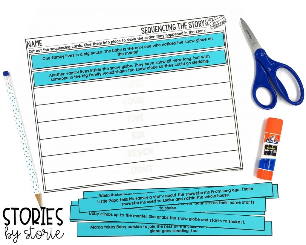 After reading The Snow Globe Family, students can put the story back together with this sequencing activity.