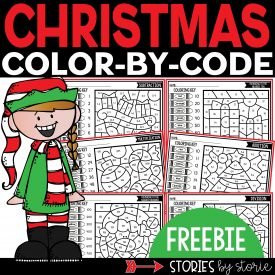 Christmas Color by Code Freebie