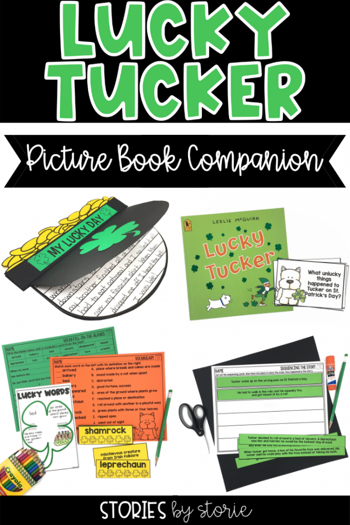 Lucky Tucker by Leslie McGuirk is a great story to read near St. Patrick's Day. It follows a dog named Tucker who is having a really bad day. Fortunately, a series of events turns everything around into the luckiest day ever. Here are some activities you can pair with Lucky Tucker.