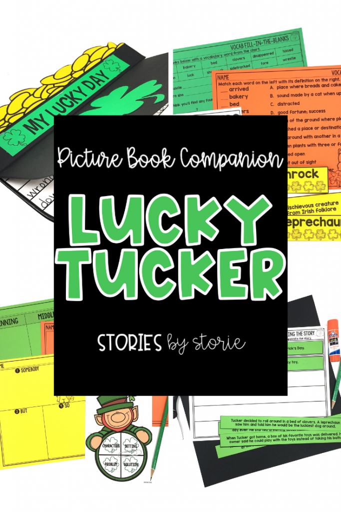 Lucky Tucker by Leslie McGuirk is a great story to read near St. Patrick's Day. It follows a dog named Tucker who is having a really bad day. Fortunately, a series of events turns everything around into the luckiest day ever. Here are some activities you can pair with Lucky Tucker.