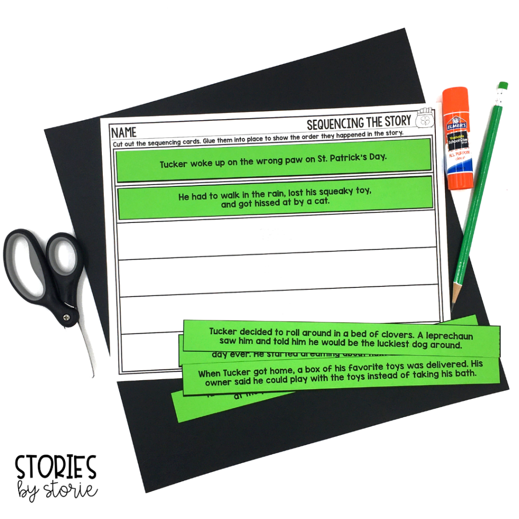 After reading Lucky Tucker, students can put the story back together with this sequencing activity.