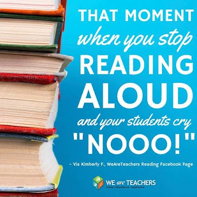 Reading aloud can be for enjoyment.  Model your own love for reading….it’s contagious!