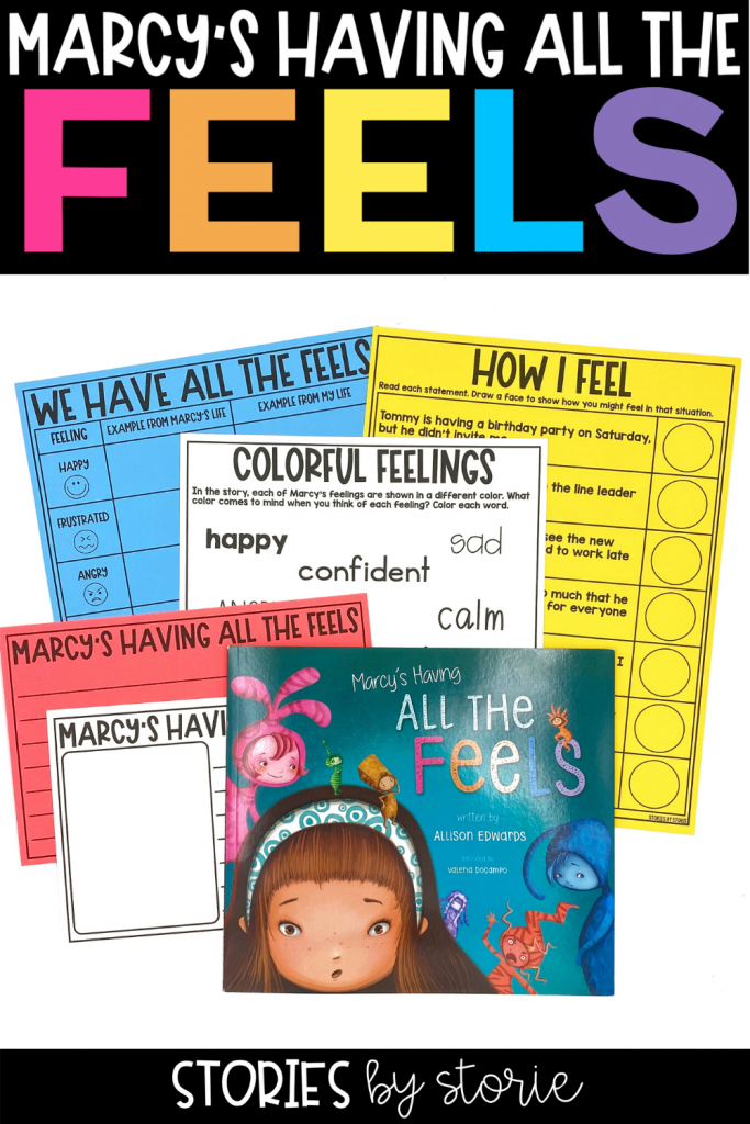 Being happy feels great, doesn't it? But it's unrealistic to expect to be happy all the time. Allison Edwards explores how it is normal to feel sad, frustrated, angry, embarrassed, and more in the book, Marcy's Having All the Feels. Here are some activities you can pair with this story.