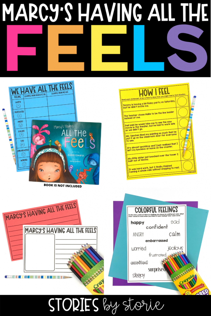 Being happy feels great, doesn't it? But it's unrealistic to expect to be happy all the time. Allison Edwards explores how it is normal to feel sad, frustrated, angry, embarrassed, and more in the book, Marcy's Having All the Feels. Here are some activities you can pair with this story.
