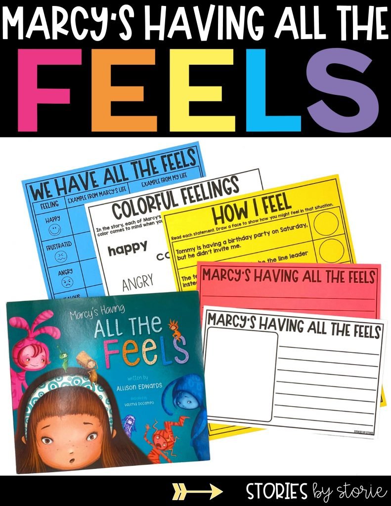 Here are some activities you can pair with the book, Marcy's Having All the Feels.