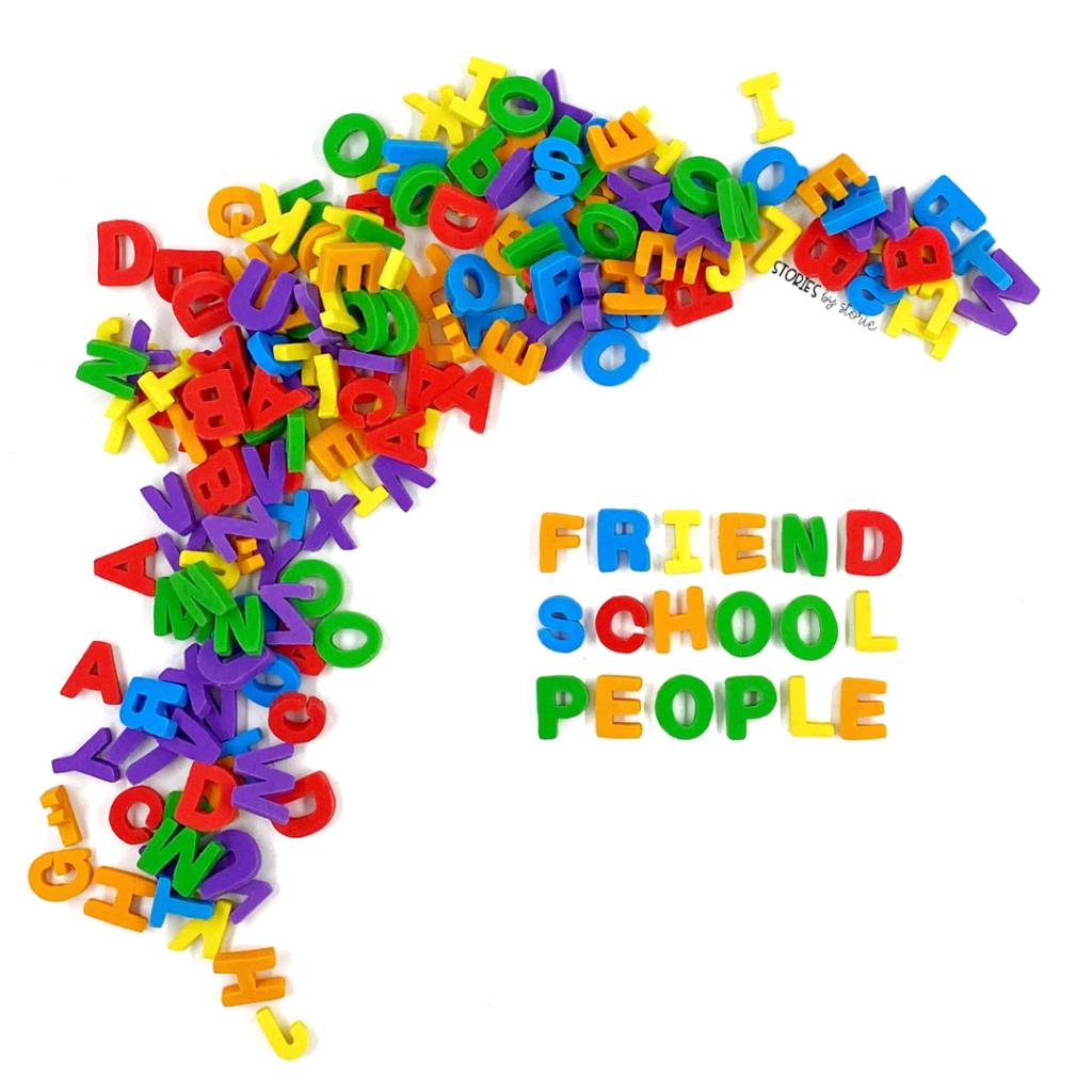 Are you looking for some new ways for your kids to practice their spelling or sight words? The alphabet erasers from the Target Dollar Spot provide a fun and colorful way to build words.