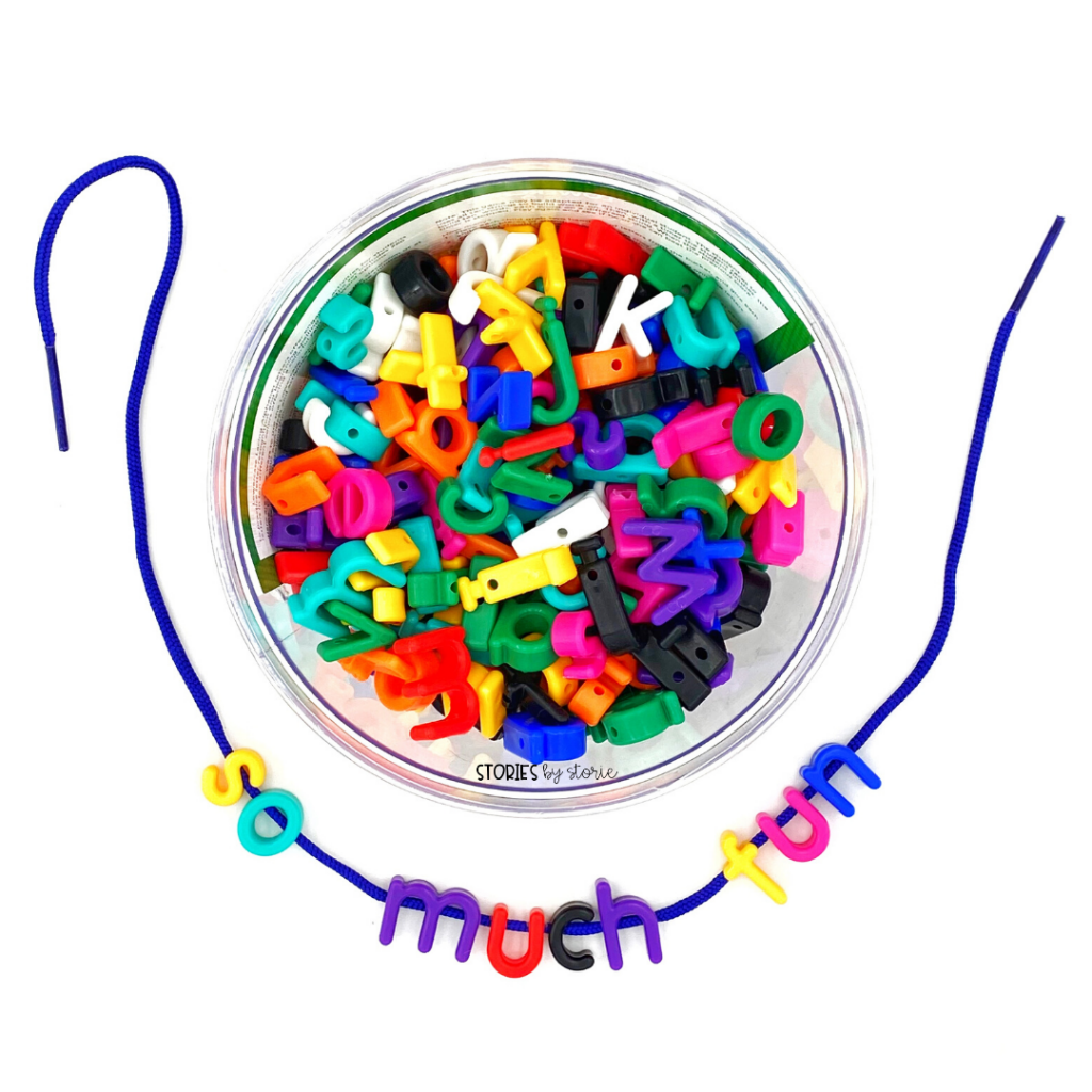 Are you looking for some new ways for your kids to practice their spelling or sight words? Try lacing letters! Kids will have fun while getting some much-needed fine motor practice in!