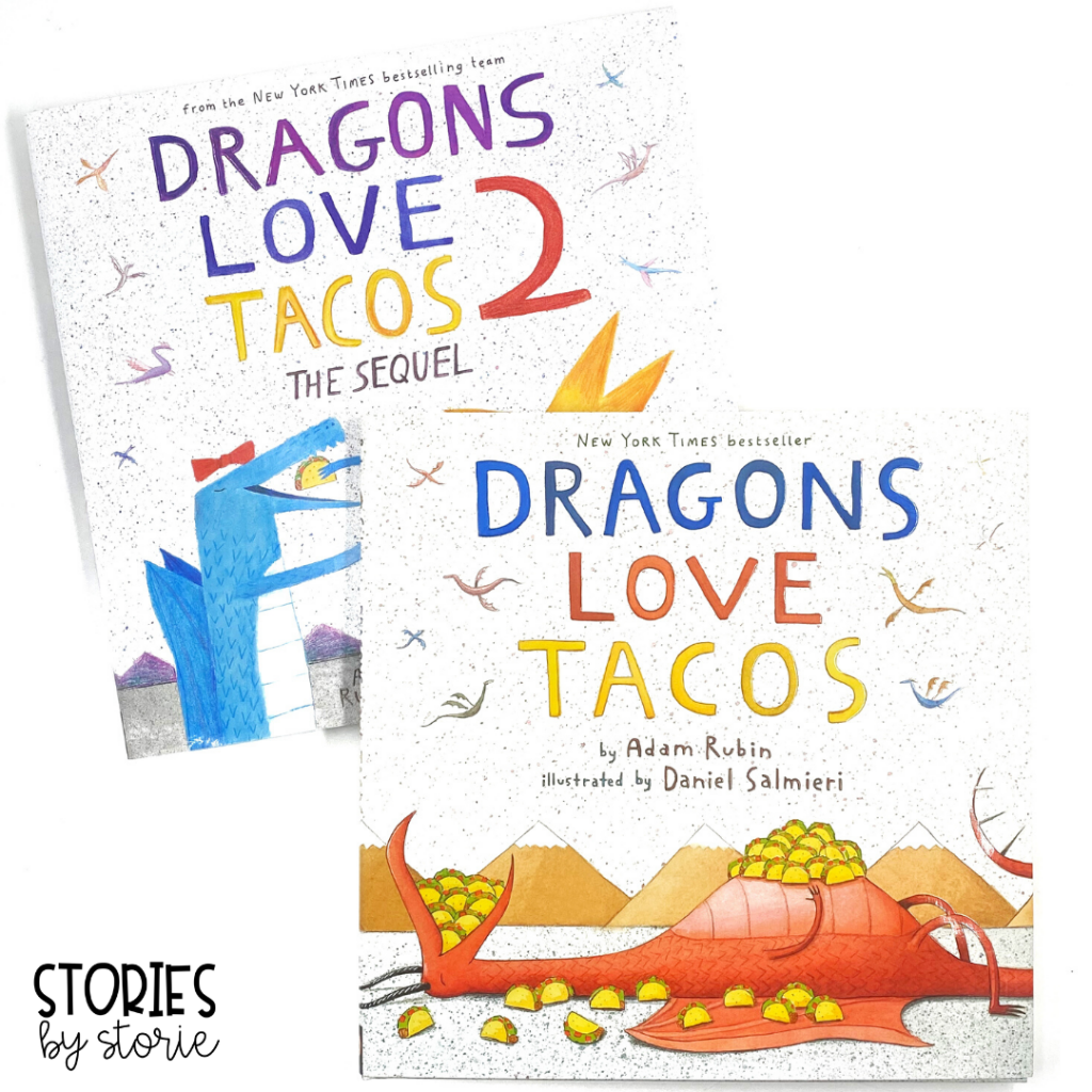 Kid absolutely love Dragons Love Tacos by Adam Rubin and Daniel Salmieri. Here are several activities you can pair with these entertaining books.
