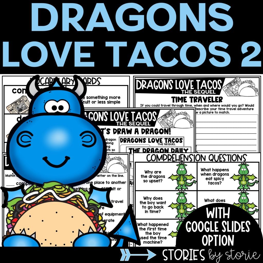 This Dragons Love Tacos 2: The Sequel book companion contains comprehension questions, vocabulary practice, graphic organizers, a dragon directed drawing, and more!