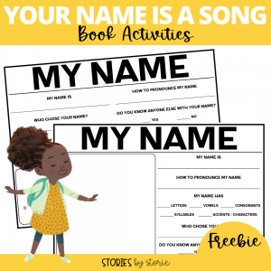 Your Name is a Song by Jamilah Thompkins-Bigelow and Luisa Uribe is a celebration that reminds us of the beauty, history, and magic behind names. I want to share a few name activities you can pair with this book. These would be perfect for Back to School activities, but they can be used any time of year.