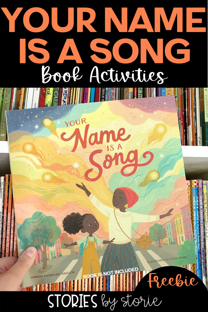 Are you getting ready to read Your Name is a Song? Be sure to grab these name activities to pair with the story.