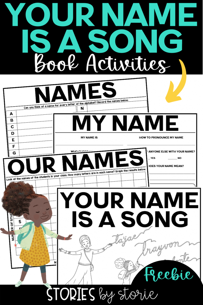 Your Name is a Song by Jamilah Thompkins-Bigelow and Luisa Uribe is a celebration that reminds us of the beauty, history, and magic behind names. I want to share a few name activities you can pair with this book. These would be perfect for Back to School activities, but they can be used any time of year.
