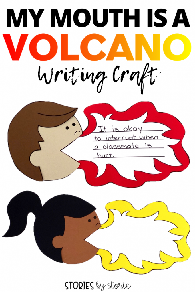 After reading My Mouth is a Volcano by Julia Cook, students can create a volcano mouth kid craft. This would be perfect for your back-to-school lessons or anytime your class needs a reminder about when it's okay to interrupt.