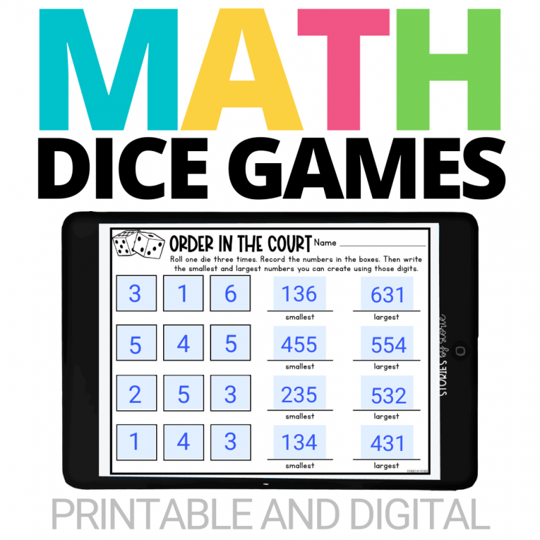 Math Dice Games