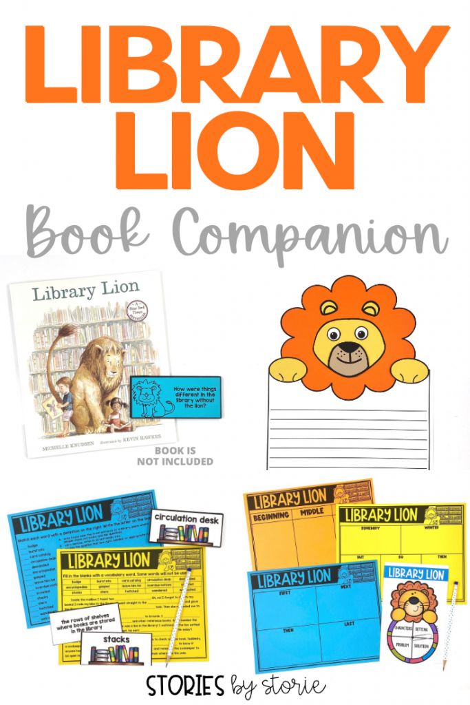 Library Lion is a great book to share at the beginning of the year. Not only will this book help start a conversation about library rules and caring for books, but kids will absolutely love and root for this friendly lion! Here are some printable and digital Library Lion activities you can use in the classroom or at home.
