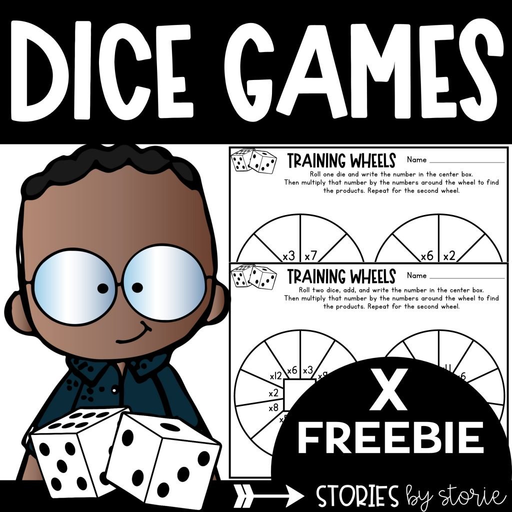 Students can practice multiplication in a fun way with this free dice game. This resource includes a printable and digital option.