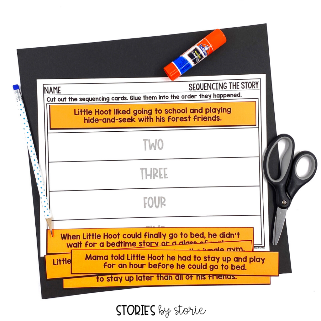 After reading Little Pea, Little Hoot, and Little Oink, students can put the stories back together with these cut and paste story sequence activities.