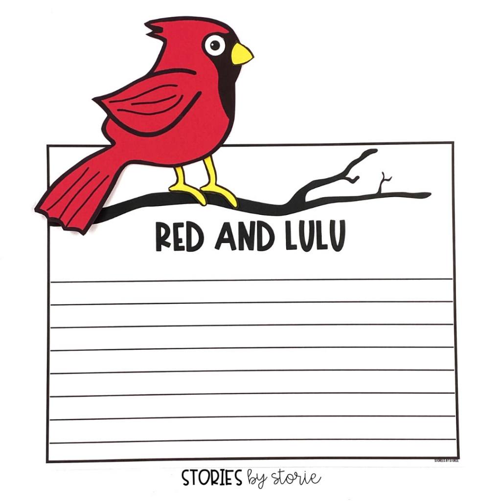 After reading Red and Lulu, students can respond to the story with this cardinal writing craft.