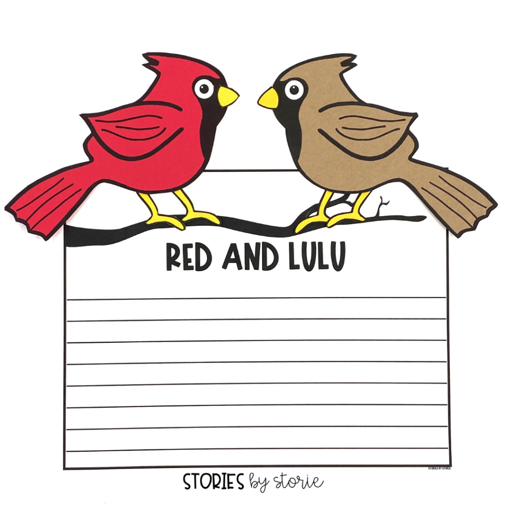 After reading Red and Lulu, students can respond to the story with this cardinal writing craft.