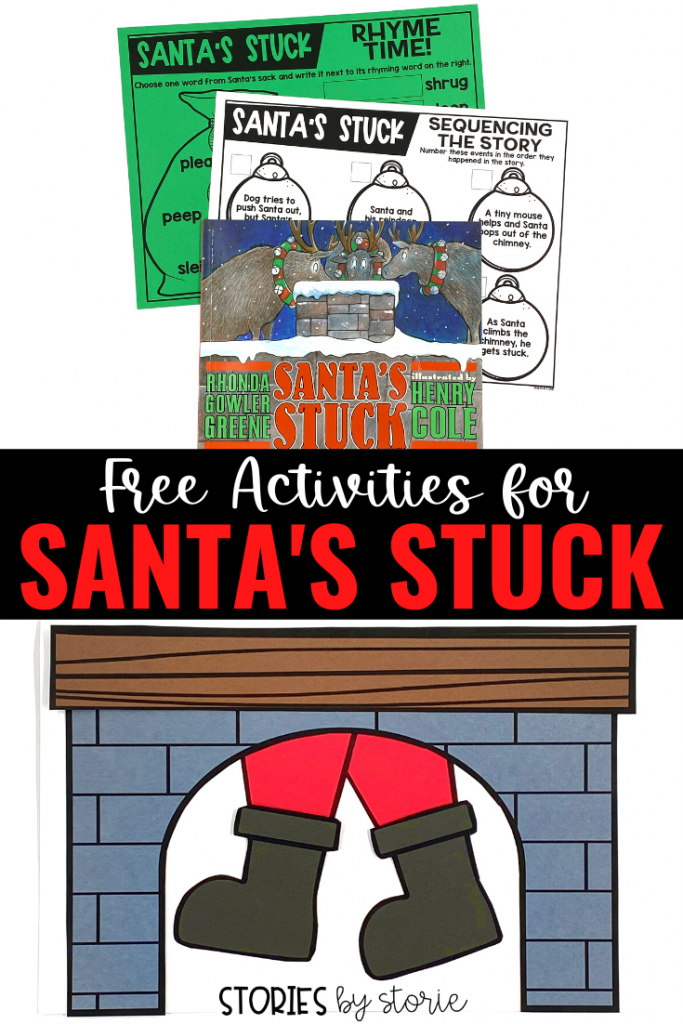 Here are several Santa's Stuck freebies to pair with the book. This resource includes a sequencing activity, a rhyming activity, and a fun writing craft.