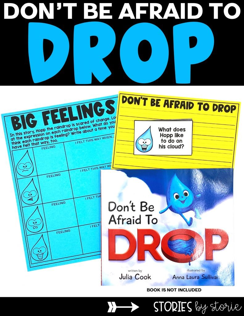 Are you reading Don't Be Afraid to Drop by Julia Cook? Be sure to grab these free activities that include discussion questions, an emotions activity, and a writing template.