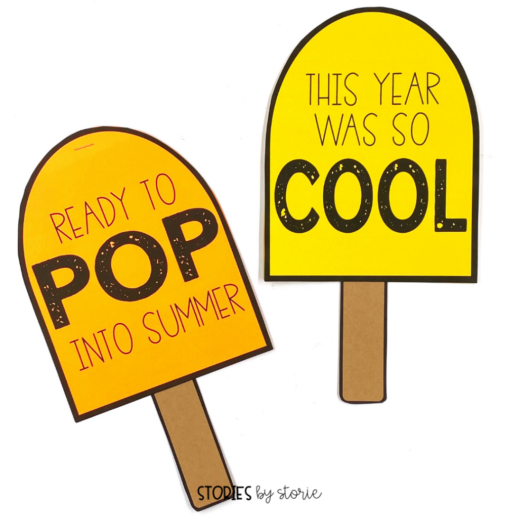 Whether your students want to reflect on the school year or look ahead to summer, this popsicle craft is a great way to capture their writing.