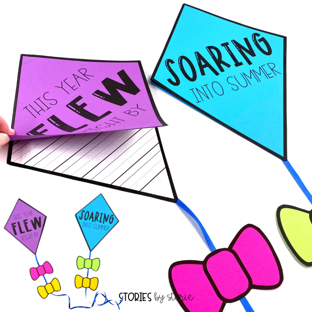 Whether your students want to reflect on the school year or look ahead to summer, this kite craft is a great way to capture their writing.