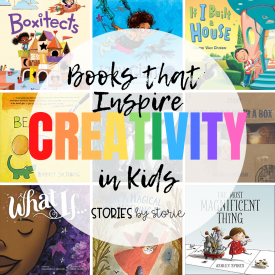 Do you want your kids to spend less time in front of a screen and more time getting creative? Books can help them get started. Here are some of my favorite children's books that inspire creativity.