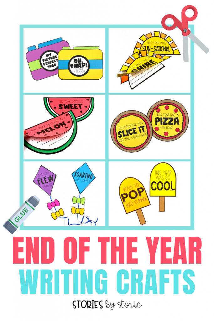 Finish the school year in a fun way with these end of the year writing crafts! These are a great tool to use as students reflect on the school year and get ready for summer break.