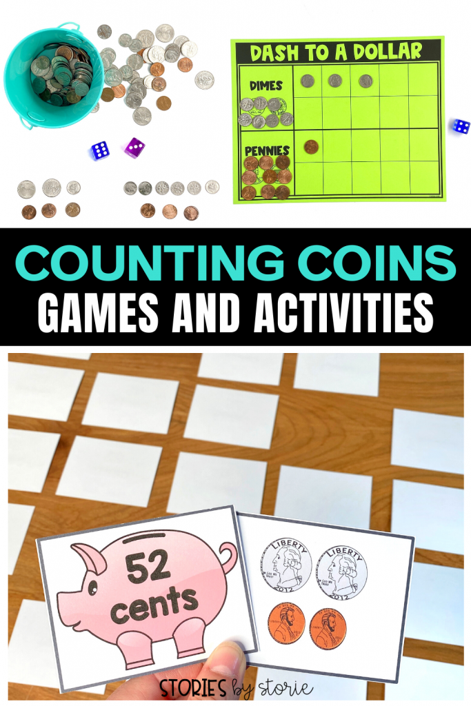 Learning to count coins doesn't have to be boring! Here are some fun ways to practice counting coin combinations up to $1.00. There are even a few activities that work on coin identification.