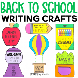 Start the school year in a fun way with these back to school writing crafts! These are a great tool to use as students share their excitement, hopes, and dreams for the upcoming school year.