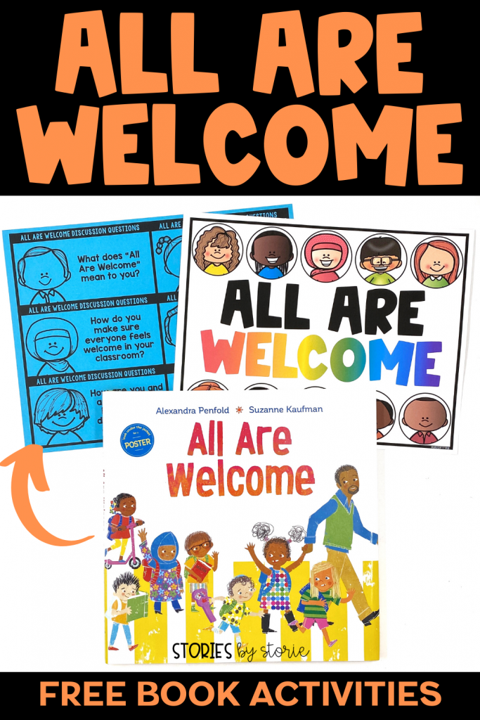 The beginning of the school year is often a combination of excitement, nerves, and possibilities. One of my favorite books to start the year is All Are Welcome. This book lets young children know that no matter what, they have a place, they have a space, they are welcome in their school. Here are a few activities you can pair with this book.