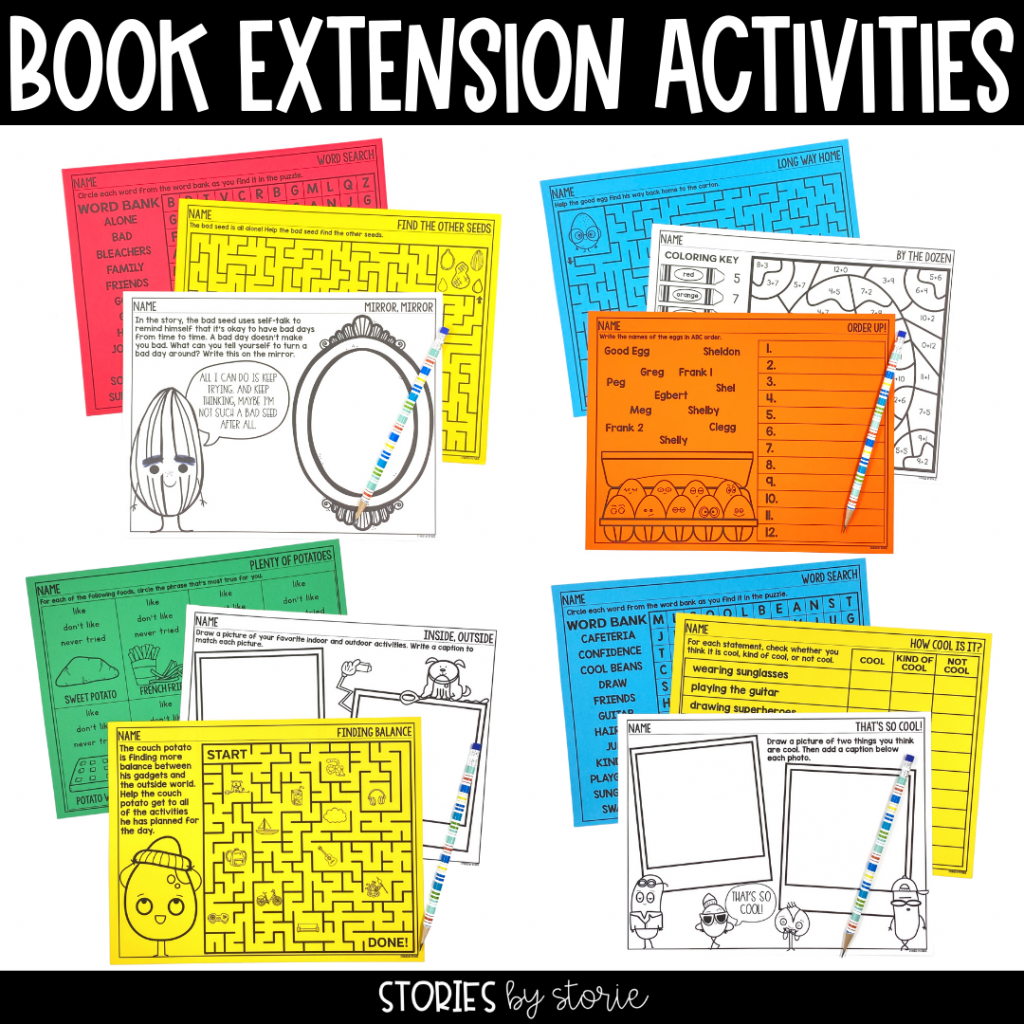 These book extension activities for The Food Group series allow your students to have fun with the characters and theme of each book.