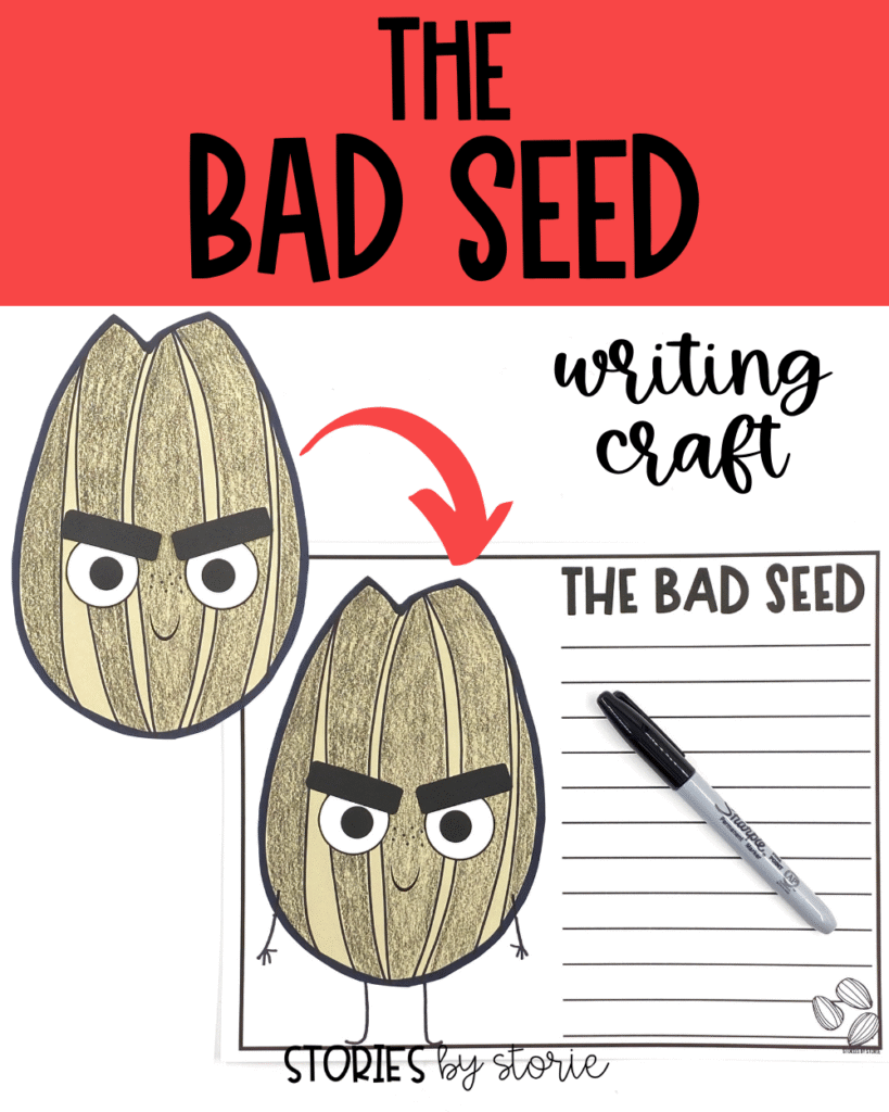 After reading The Bad Seed, students can complete a writing craft and pair it with one of the included writing prompts.