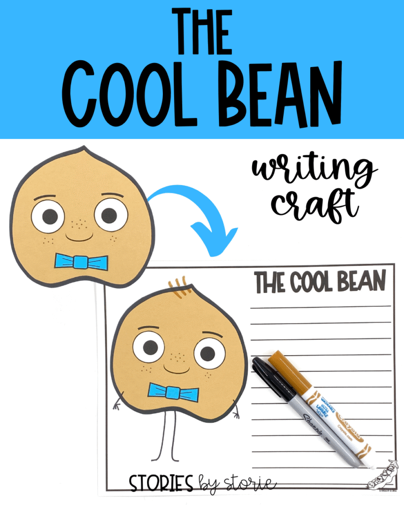 After reading The Cool Bean, students can complete a writing craft and pair it with one of the included writing prompts.