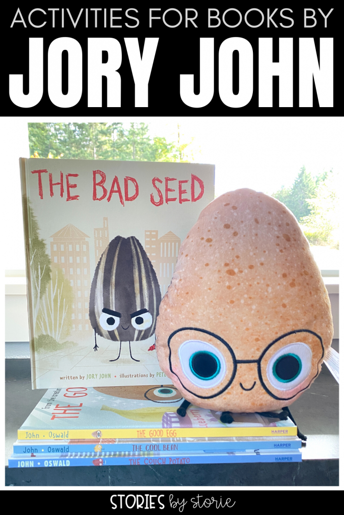 Jory John and Pete Oswald teamed up to create The Food Group series. These books  are not only entertaining for kids, but they also are a great tool for SEL and character education. I want to share activities and writing crafts you can pair with The Bad Seed, The Good Egg, The Cool Bean, and The Couch Potato.