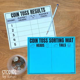 Many students need a lot of opportunities to identify, sort, and count coins. This coin toss game will help your students practice these skills in a fun way and it can easily be differentiated for your students.