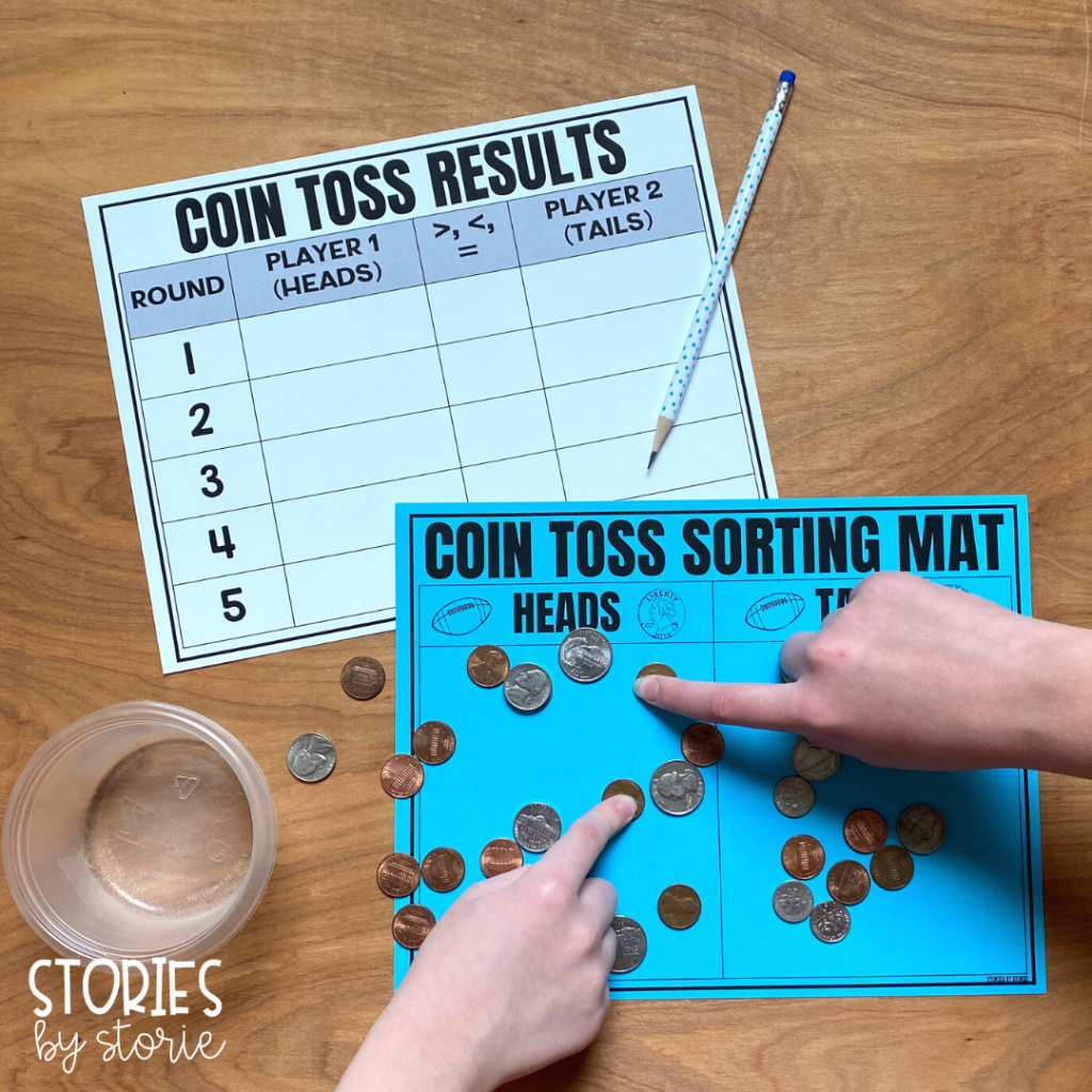 Do your students need more practice with counting coin combinations? Try a game! This coin toss game is easy to set up and your students will have fun while learning.