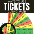 Raffle tickets are a great way to practice math skills in the classroom, but did you know they can be a great management tool, too? Learn how I have used math tickets in my 2nd and 3rd grade classroom.