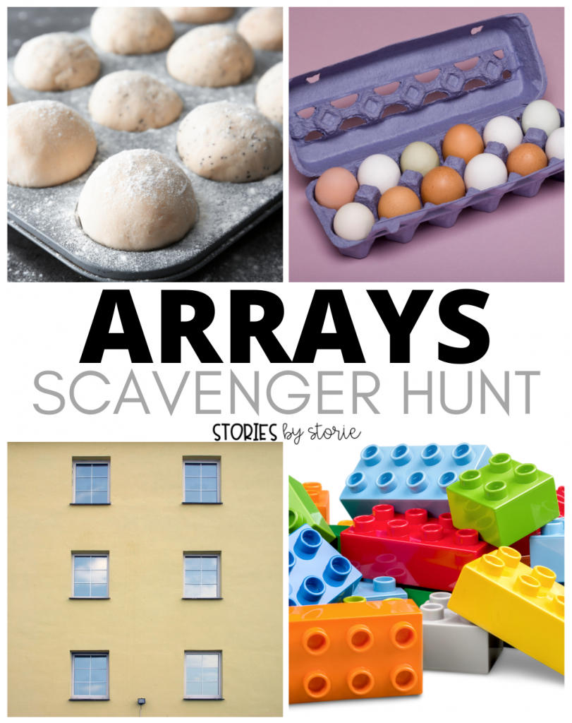 Multiplication is all around us. Take your students on an array scavenger hunt and then compile their findings into a class book.