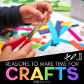 Many kids enjoy doing arts and crafts, but it's often one of the first activities to be removed from the classroom in favor of more rigorous academic instruction. But making time for crafts is not a waste of instructional time or materials. In fact, there are many academic and social benefits that help students develop the skills they need well beyond the school years. Here are several reasons to make time for crafts in the classroom.