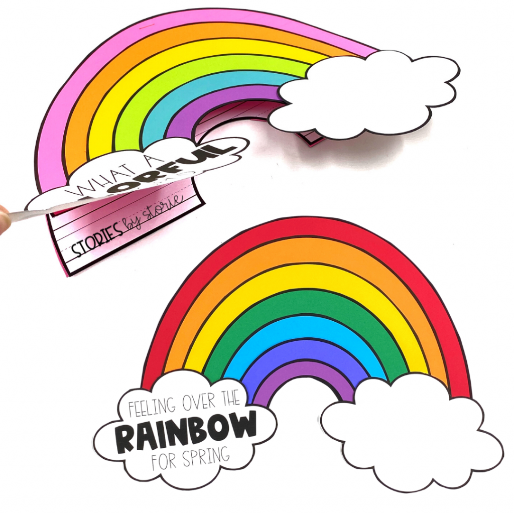 Do you have a lot of gray, rainy days in your area? Help students brighten their days with a colorful rainbow craft. The rainbow lifts up to reveal a piece of writing. Print the templates on a variety of your favorite rainbow shades for a cheerful hallway display.