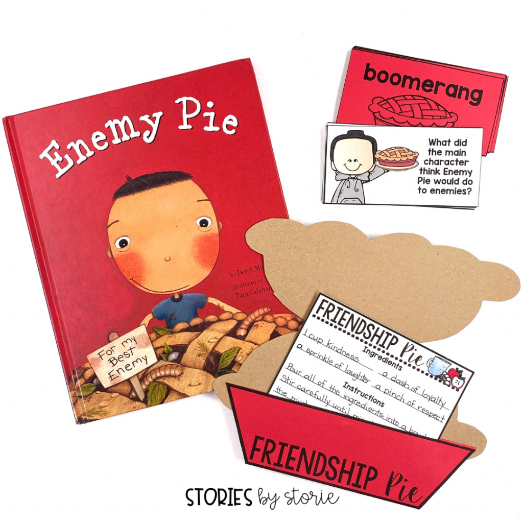 Enemy Pie is a great book to share when you head back to school. After reading, students can write their own recipes for Friendship Pie with this writing craft.