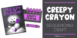 First, there were Creepy Carrots. Then came Creepy Pair of Underwear. Now, Aaron Reynolds and Peter Brown have teamed up to bring us Creepy Crayon! If you're planning to share this story with your students this year, be sure to check out this craft to help your students sequence the story.